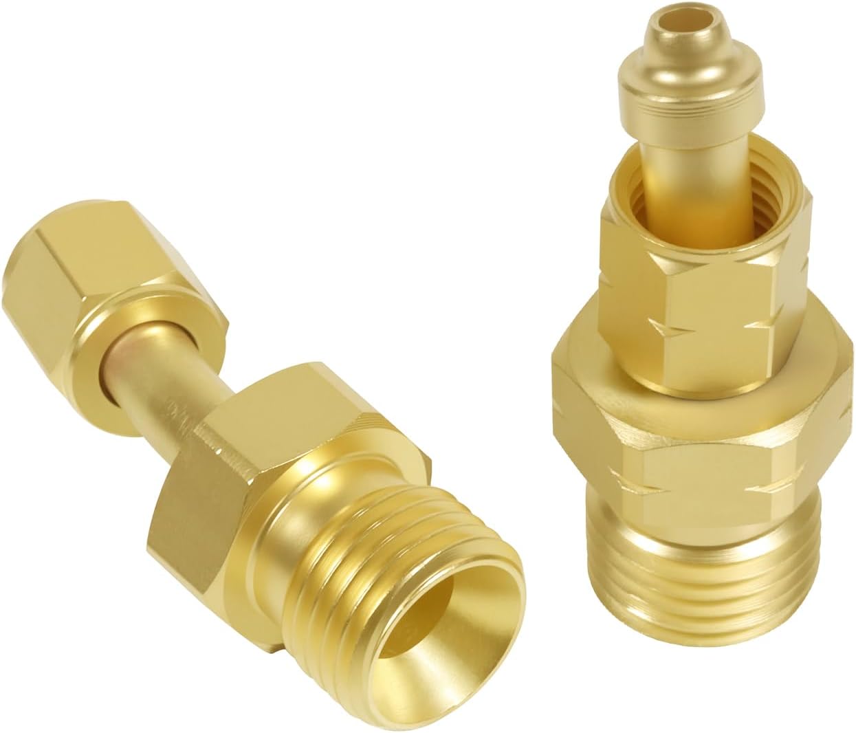 Acetylene Propane Hose Adaptors and Oxygen Hose Coupler Connect Size "B" 9/16"-18 Hose to Size "A" 3/8"-24 Regulator or Torch
