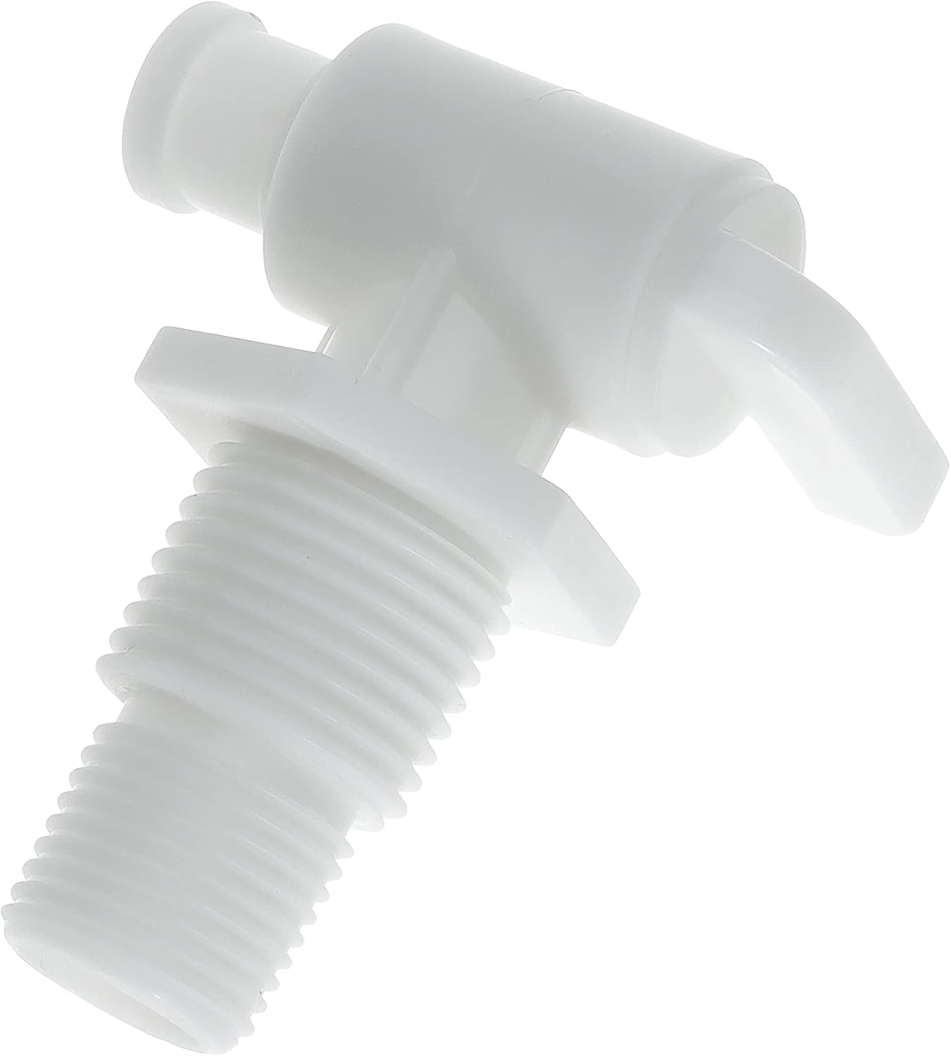 Drain Valve 3/8" and 1/2" Male NPT Dual Barbed Drain Cock Replacement for RV Camper Travel Trailer Fresh Water Tank or System Pack of 2