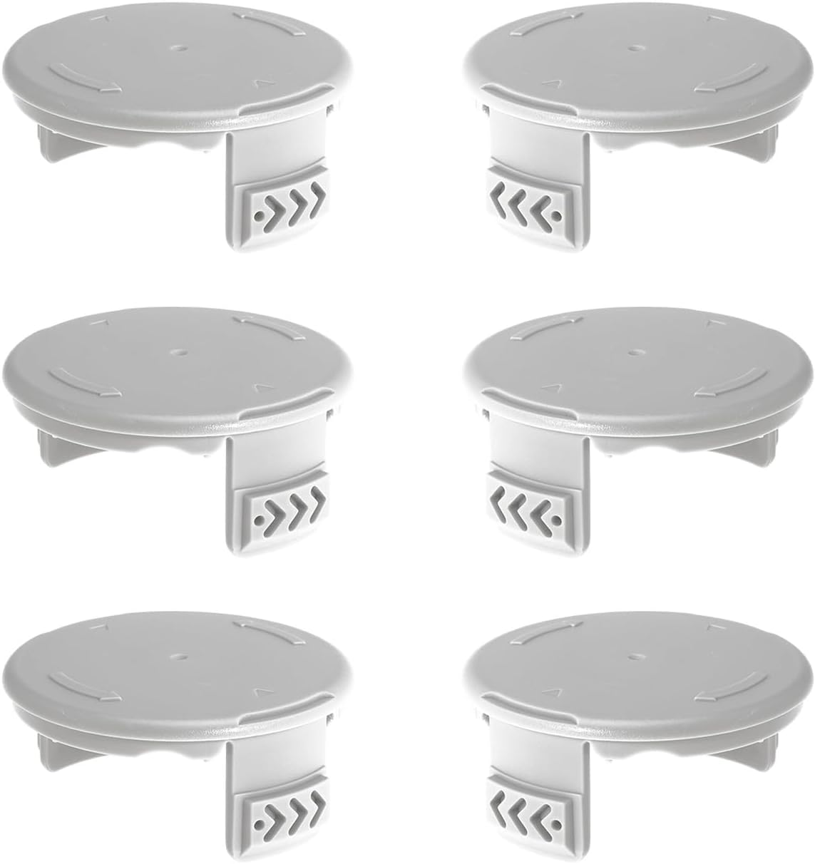 AC14HCA Trimmer Cover Cap for Ryobi One+18V 24V 40V Cordless Trimmers P2000 P2001 P2002 P2003 P2004 P2005 P2006 AC14HCA Replacement Spool Cap Replace 993373001 6PCS