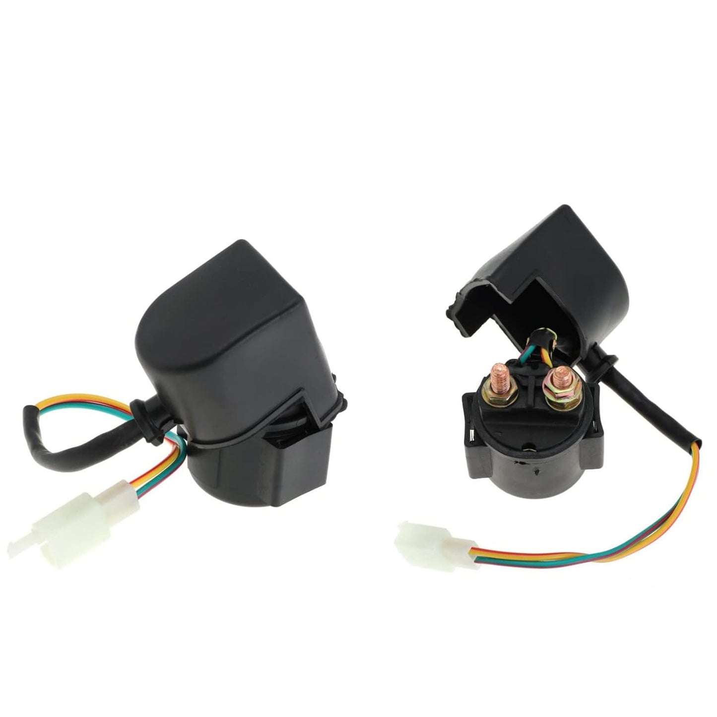 Solenoid Starter Relay for 4 Stroke GY6 Engine 50cc 70cc 90cc 100cc 110cc 125cc 150cc 200cc 250cc for Honda for Can-am for Polaris for Suzuki for Arctic ATV Quad Scooter Go Kart Chopper Dirt Bike