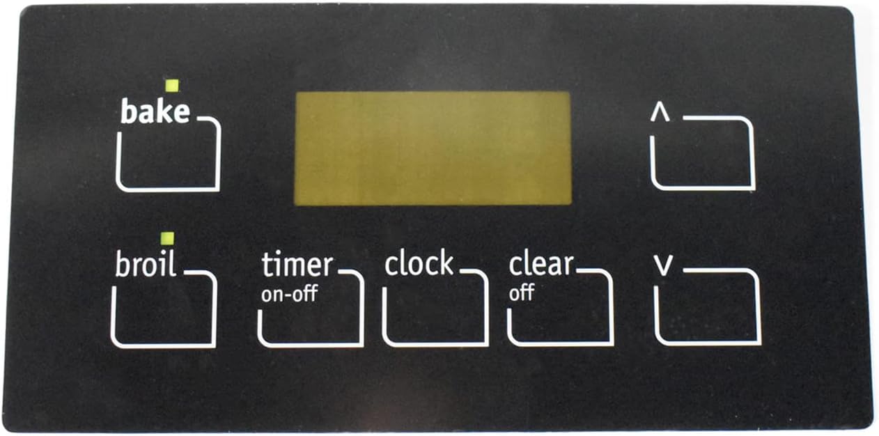 Range Oven Control Overlay Replacement for Refrigidare for Electrolux Replaces 316220725 1614084 AH2581726 AP4557156 EA2581726 PS2581726
