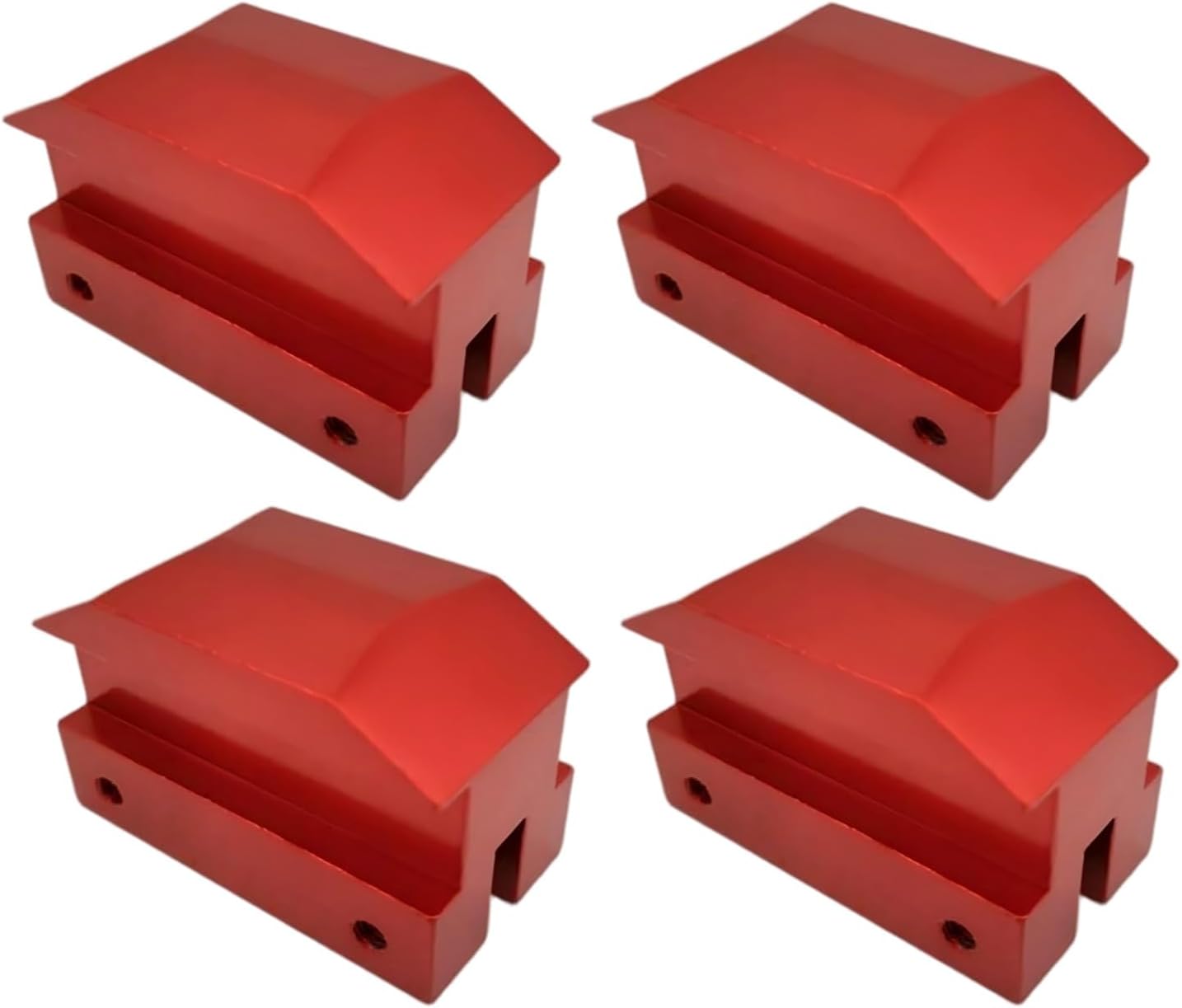 Jack Lift Pad Anodized Aluminum for Camaro 6th Gen for Chevrolet Jack Pad Except Convertable 4 Pieces Red 2012 2016 2017 2018 2019 2021 (Blcak)