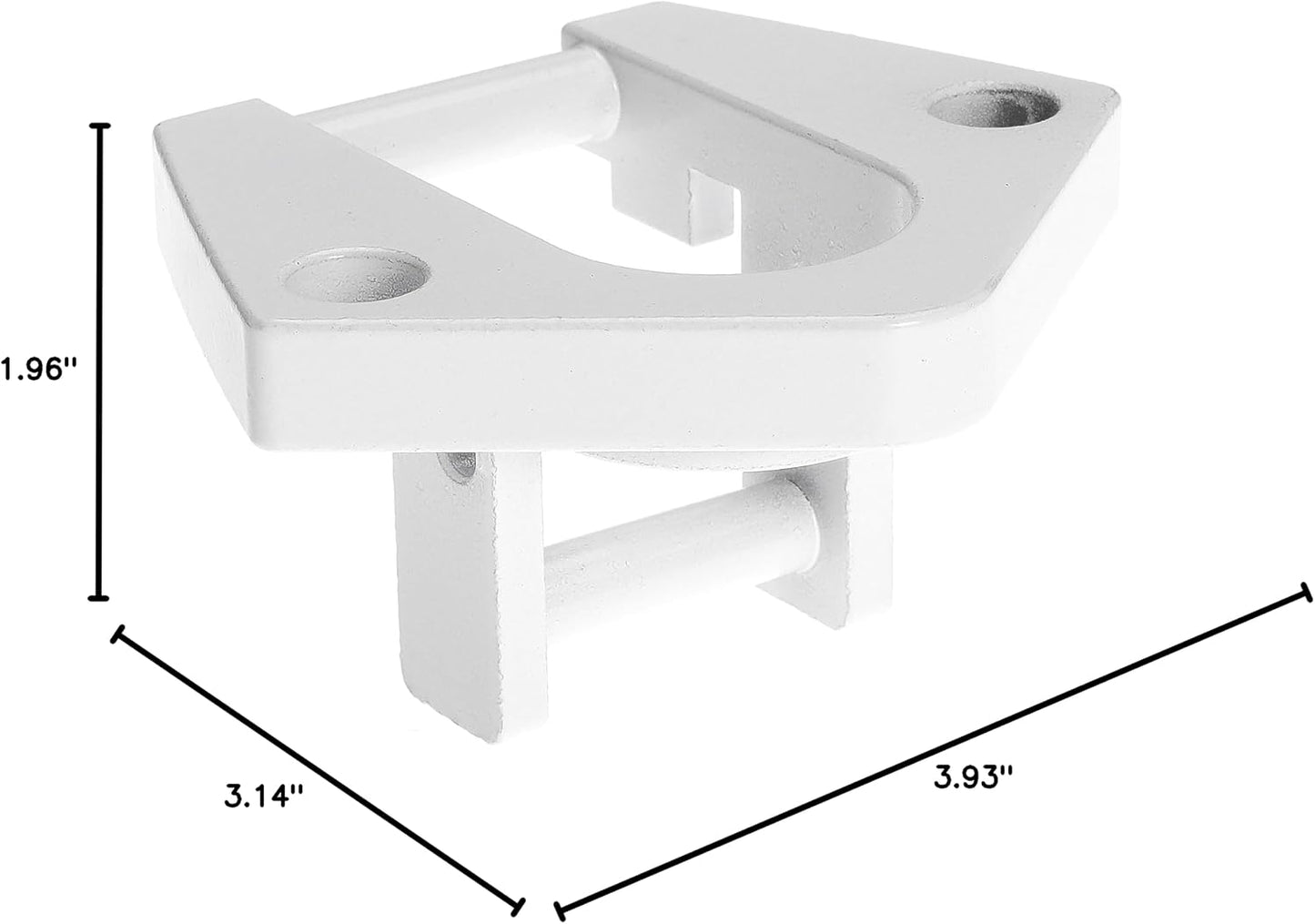 RV Awning Bottom Bracket Foot for Dometic Rounded Hardware for Sunchaser II RV Rounded Hardware Replacement Part (Right or Left (Bracket-U2)