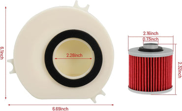 Air Filter Cleaner Kit Replace 5EL-14451-00 1FK-24560-10-00 for Yamaha VStar 1100 XVS1100 2000-2009 VStar 1100 XVS1100AT for Silverado 2002-2009