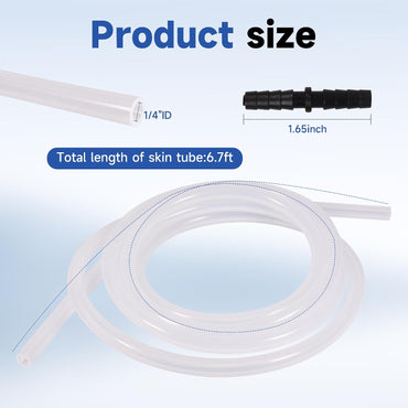 6.7ft Drain Hose Extension for Nugget for Opal Ice Maker for Ice Maker with 1/4'' ID Draining Hoses