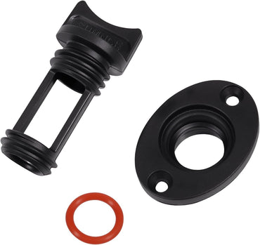 Screw Type Marine Drain Plug Fits 1" Hole, with Rubber O-Ring for Skeeter Boats for Transoms for Live Wells for Kayaks for Coolers for Tanks (2PCS)