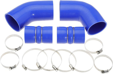 6.6 Hose Boot Kit for Chevrolet for Chevy for GMC Sierra 2500 3500 6.6L 32V LLY For Duramax 2004.5-2006 Blue with T Bolt Clamp