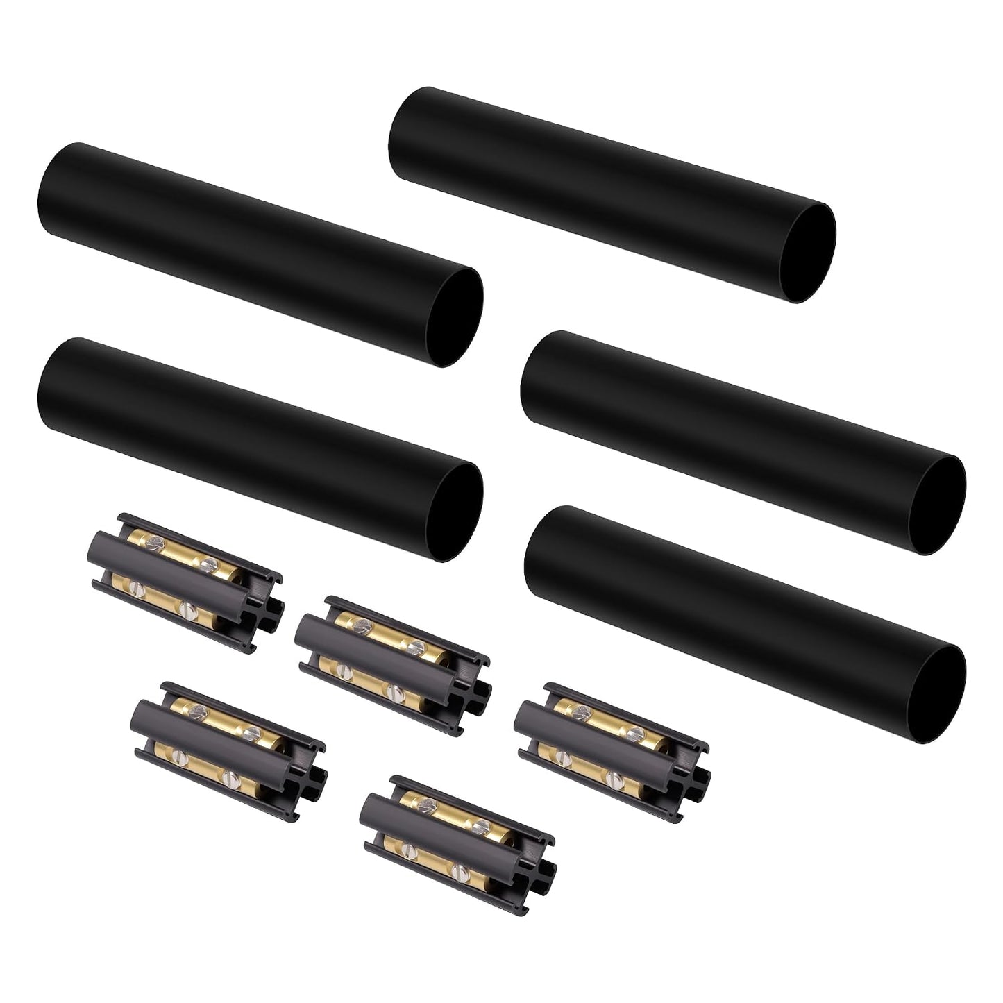 Underground Wire Splice Kit Suit for 14/3 to 8/3 Direct Burial UF Electrical Cable - 600V Max with Heat Shrink Tube and Connector, 2 Set
