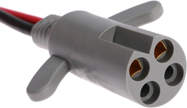 Trolling Motor Power Plug 2-Prong 4 Holes Replace 8M4000953 for Minn Kota | Connect with 50A 12V 24V 36V Motors