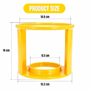 1PCS Acetylene Cylinder Regulator Safety Cap – 3-1/2" x 12 Inch Fine Thread, Heavy-Duty Valve Protector for High/Low Pressure Acetylene Tanks, Impact-Resistant Steel Collar Cover