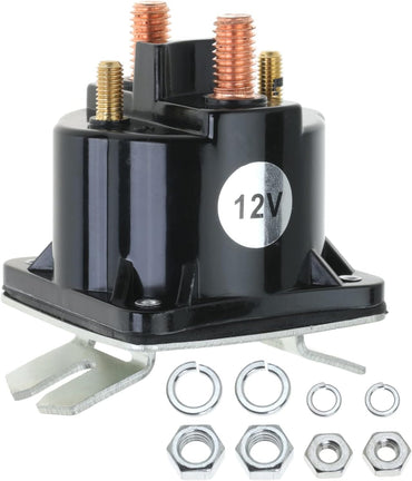 12V Dump Trailer Solenoid Replace SAZ4201GJ SAZ-4201ER 7522 190107 070009 Intermittent Duty Solenoid Relay 4 Terminal 100 Amp