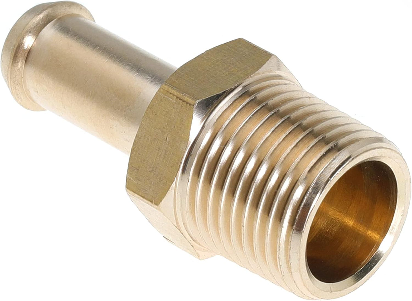 Fuel Hose Fitting Adapter Replaces 65380 Fuel Line Fittings for Holley 12-289-11 and 350 SBC Fuel Pump for Holley 12-803 Bypass Pressure Regulator for Ford Mustang 289 3/8 Inch NPT to 3/8 Inch Barb