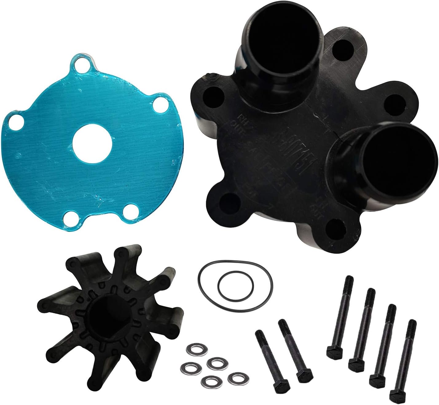 807151A14 18-3150 Water Pump Housing and Impeller Repair Kit for Sierra 183150 for Quicksilver 807151A14 Marine 46807151A14 46807151A7 for GLM 12088 for Mercruiser for Alpha for Bravo