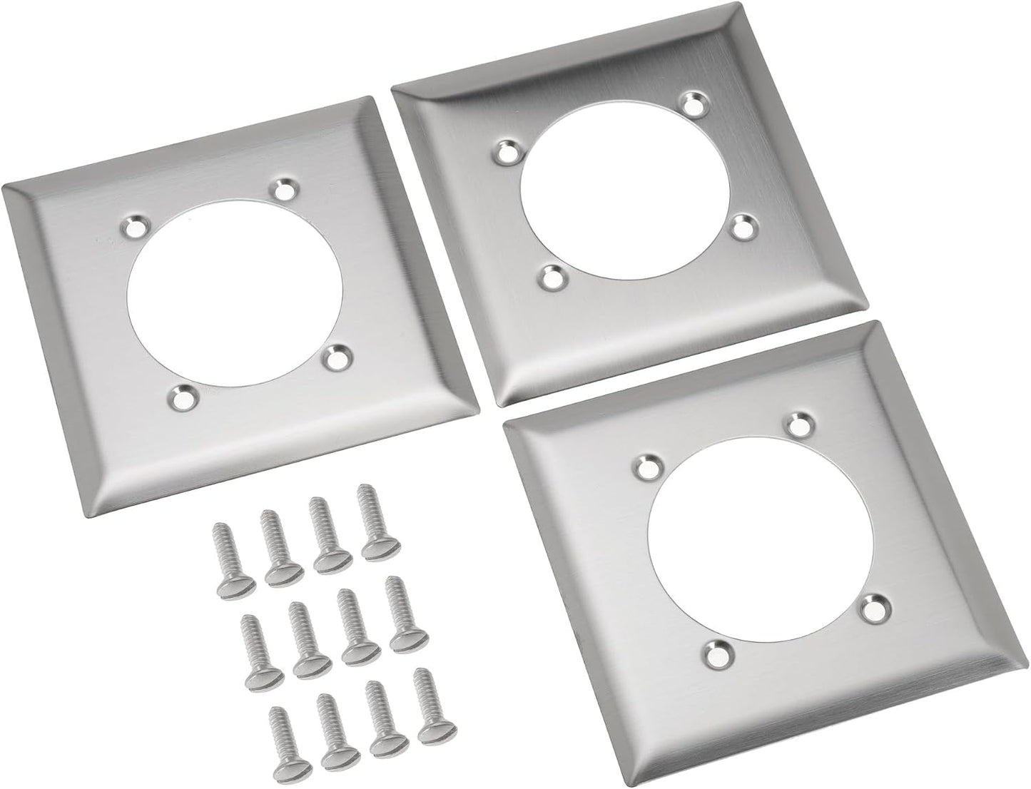 Single Hole Receptacle Wall Plate, Outlet Covers Wall Plate for Hubbell Bryant 313292 SS701 9450A, 4.56" Length 4.5" Width 0.21" Thick (Pack of 2)
