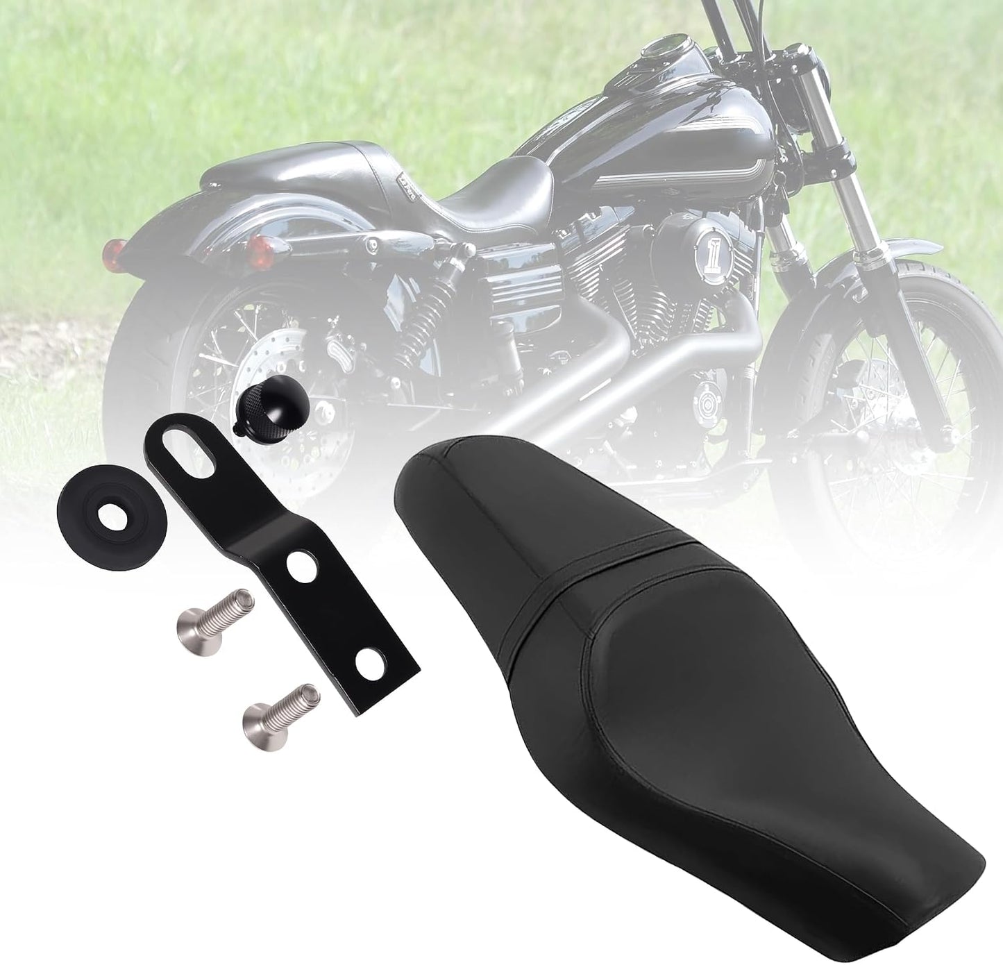 Seat Bracket for Harley Davidson Rear Fender Studplate Replaces 10545BB with Washers and Screws