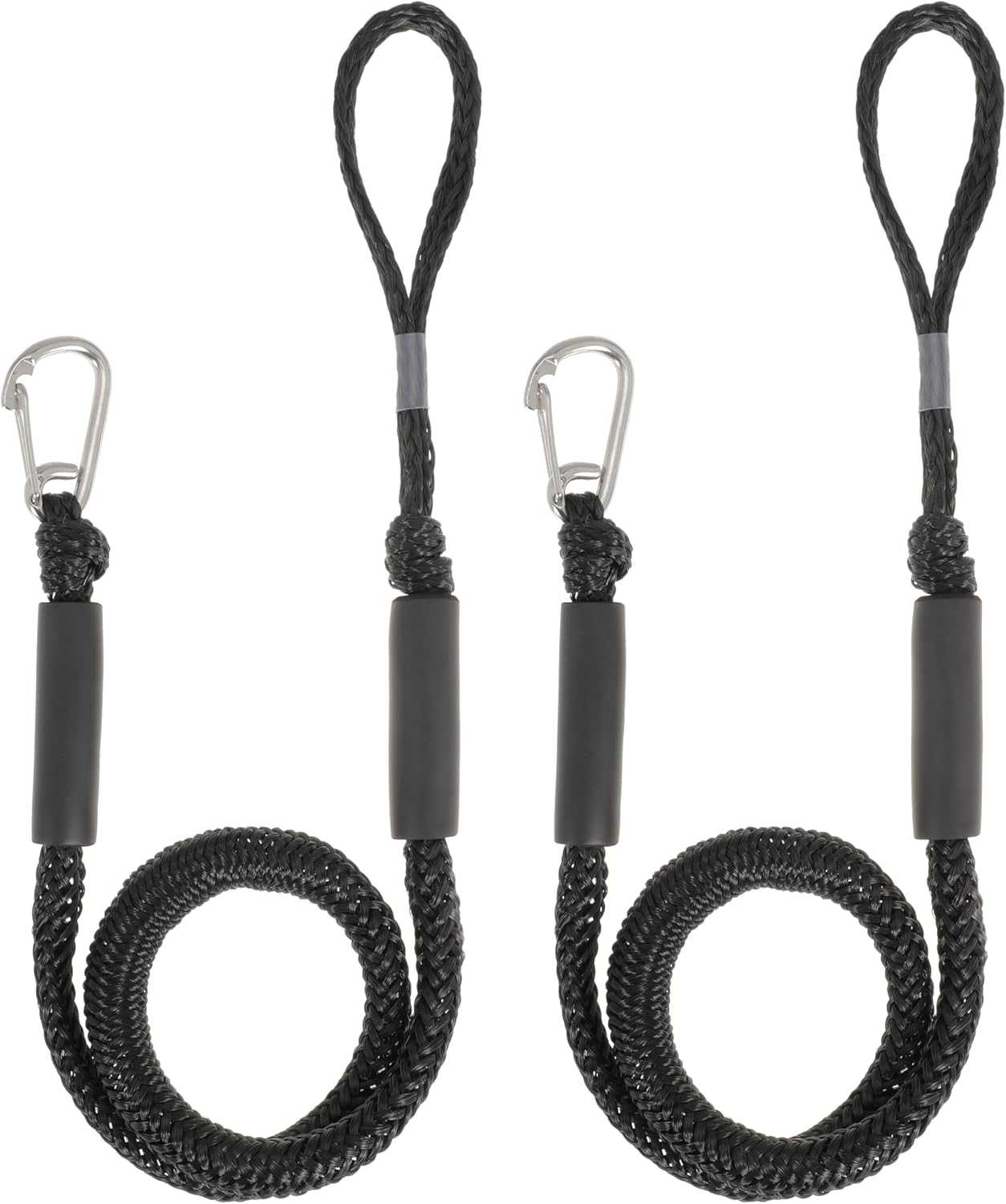 Boat Bungee Dock Lines Marine Mooring Rope with Stainless Steel Clip Bungee Cord Docking Lines for Boat Bungee Docking Ropes for Kayak,Pontoon,Canoe (Green-2)