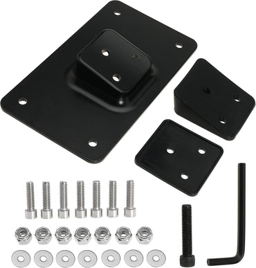 3-Hole Laydown License Plate Mount Bracket for Harley Big Twins Softail Dyna Sportster XL 1973-Up