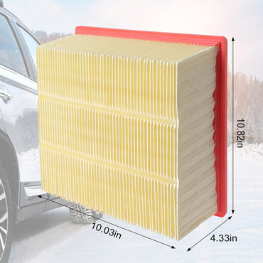 Engine Air Filter Replace 53034051AB for Dodge Ram 2500 3500 4500 5500 for Cummins 6.7L 6.7 Diesel 2011-2023, for Ram 2500 3500 4500 5500 6.4L 6.4 Gas 2019-2022 Replace 46930 CA10261 53034249AA, 2 Pcs