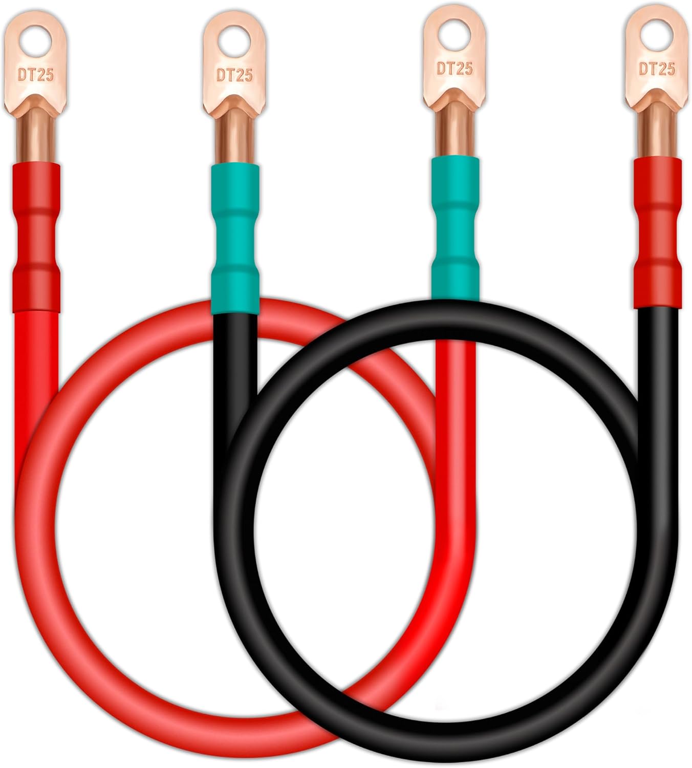 4 AWG Golf Cart Battery Cables for EZGO TXT 1994-UP 36V/48V 4 Gauge Pure Copper Wire