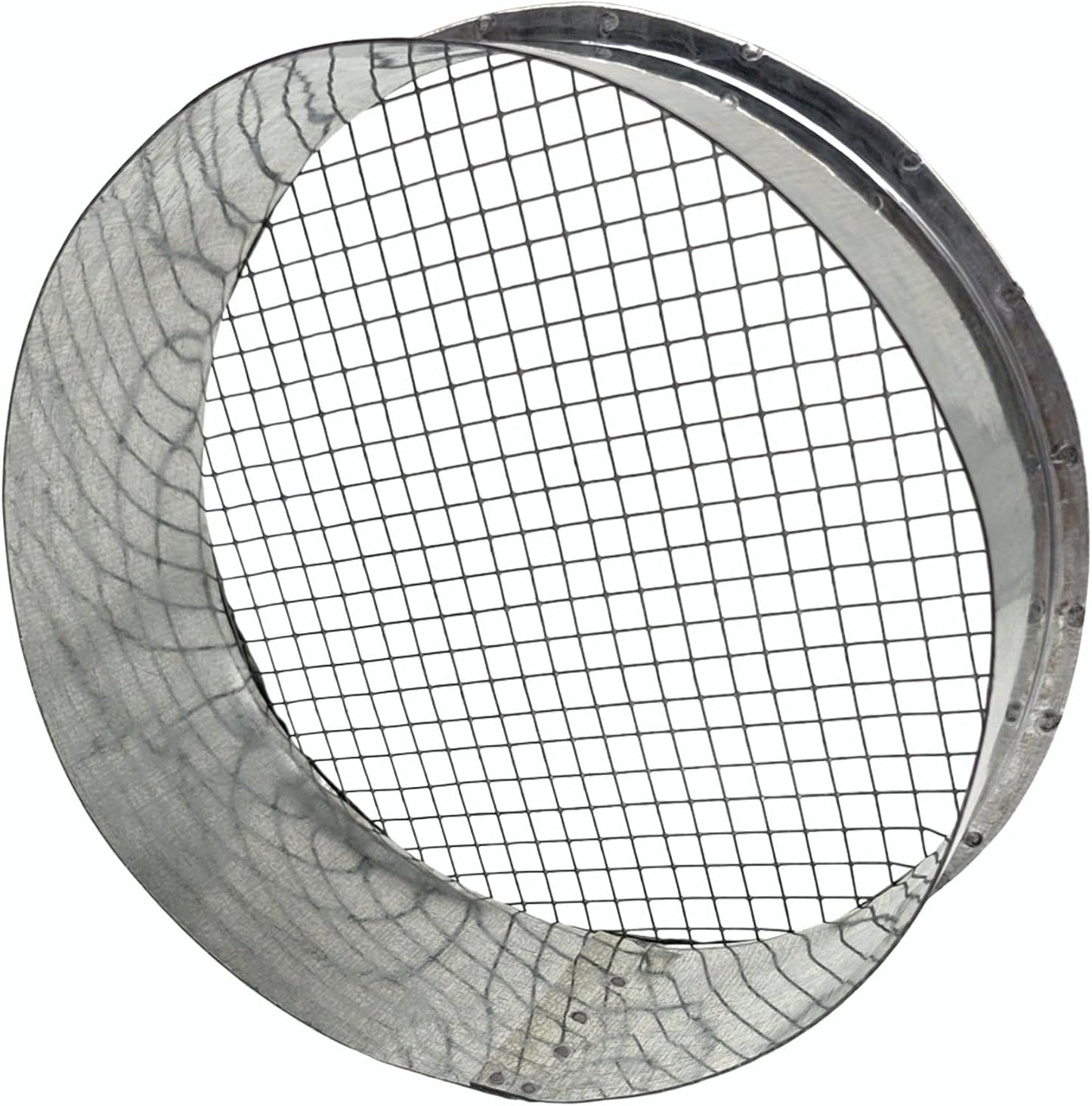6" Galv Steel Outside Dryer Vent Cover Weatherproof Hood w/Mesh Screen | Rustproof galvanized steel vent cover blocks rain & wind. Built-in mesh stops birds & mice. Fits standard 8" ducts easily