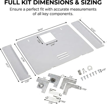 Water Heater Door Conversion Kit for Dometic Fits WH-6GEA WH-6GA WH-9GEA Compatible with Atwood GC6AA-10E 6 Gallon Older Openings