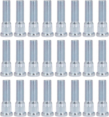24Pcs Wheel Stud for Trailer for Lippert Axles 2000 lb to 3500 lb for Dexter 4400 lb with 1/2"-20 UNF Thread Size 0.617" Spline, 0.77" Head 2.19" Length
