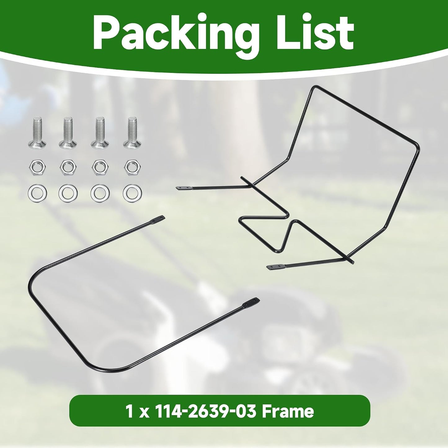 Lawn Mower Bag Frame Grass Catcher Bag Frame for to-ro 22" Recycler Lawn Mower Replace 132-4483-03 114-2639-03