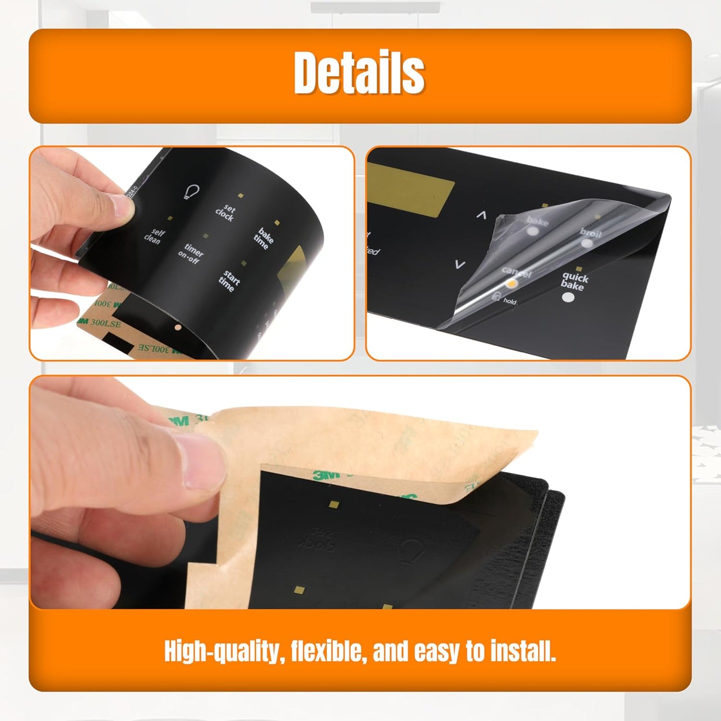 Replacement 316419342 Stove Oven Control Overlay for Frigidaire, Replaces AP5184551 316419306 316419336 1940462 316419345 318214517 AH3495602 EA3495602 PS3495602 5304509231 5304510064