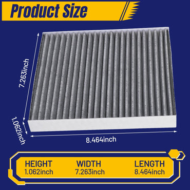 CF12157 CP157 Cabin Air Filter Fit for Toyota Rav4 Camry Corolla Venza Sienna Highlander for Lexus RX350 NX350 ES350, Cabin Filter Replacement with Activated Carbon, 1 Pack