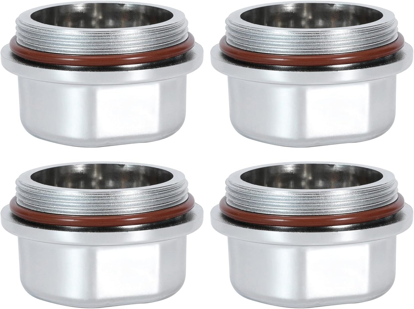 Hub Dust Caps, Axle Dust Grease Cap with O- Ring for Vortex 48355v, Boat, Nitro, E-Z, for Ranger Replace K71-G01-73, 21-261, 81143, for Marine for Dexter Trailer Hub Wheel, Silver (2)