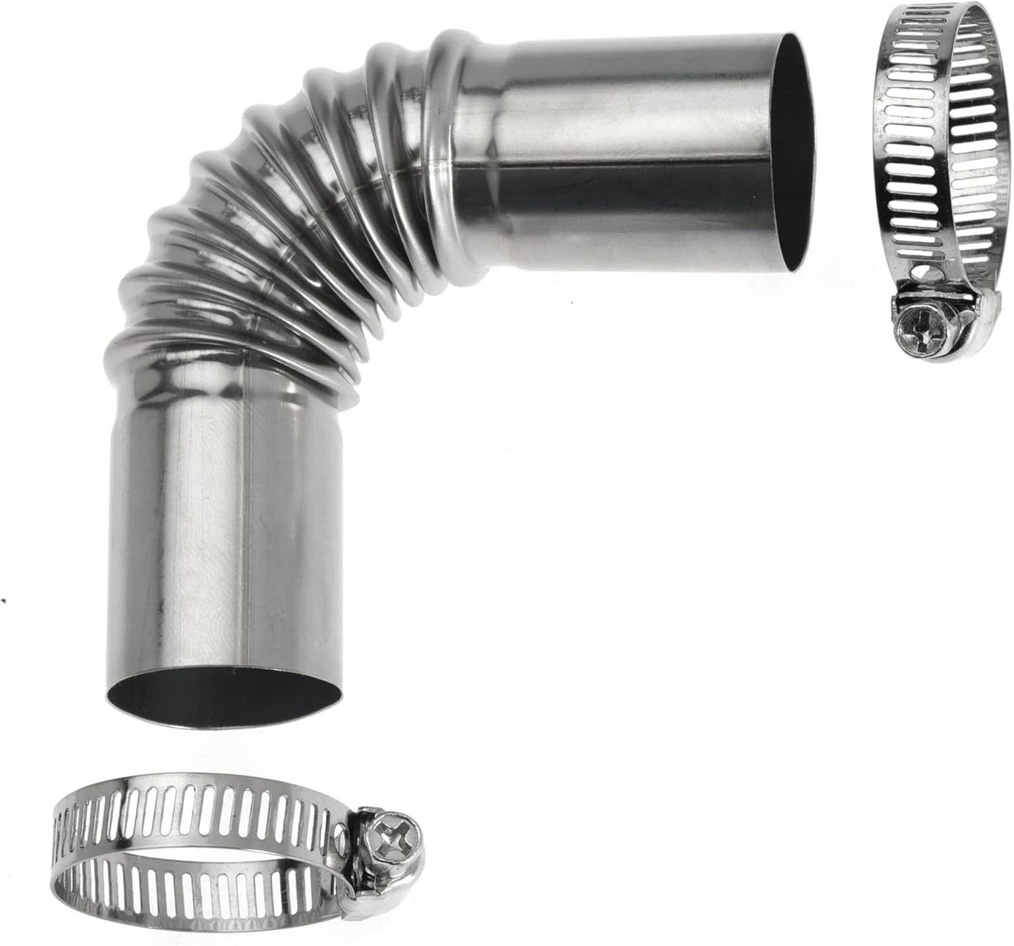 24mm Exhaust Tube Connector for Chinese for Webasto Diesel Heaters with Clamps, Pack of 2