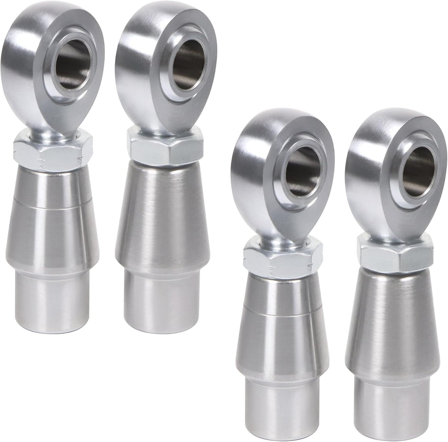 3/4" Heim Joints Rod End Kit Thread 0.75" Chromoly Heim Joints Suspension Kit Right and Left Hand Traction Bars Steering Kit with Round Tube Adapter Misalignment Spacer Jam Nuts, 4 Set