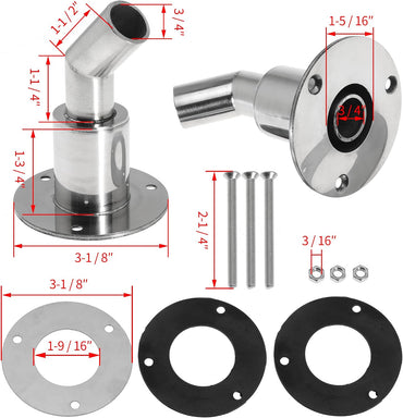 Bend Thru Hull Exhaust Skin Fitting 24mm Hose Pipe Socket for for Webasto for Planar for Eberspacher for Chinese Parking Heaters