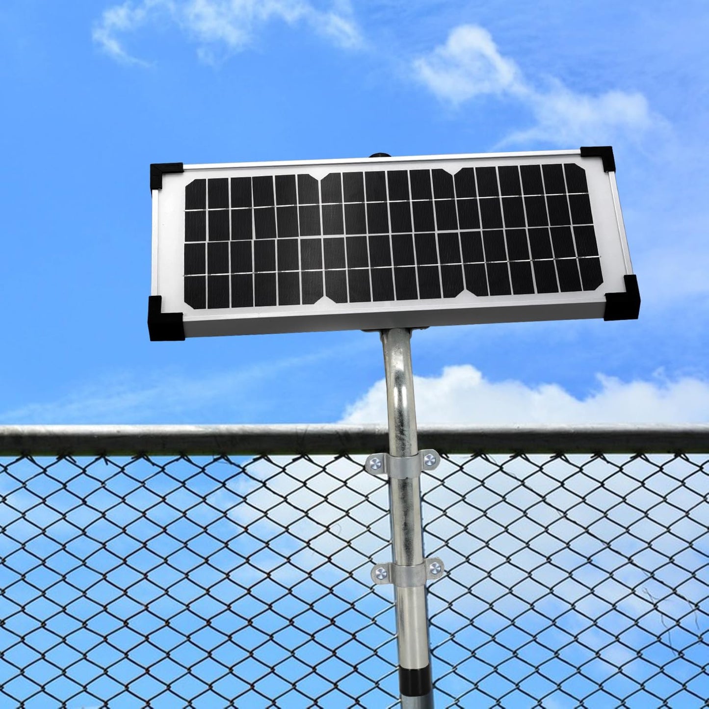 10 Watt Solar Panel Kit Replace FM123 for Mighty Mule FM200 FM350 FM500 FM502 MM360 MM260 MM262 MM560 MM562 EZGO-Solar Diamond Series Automatic Gate Openers Electrical Fence