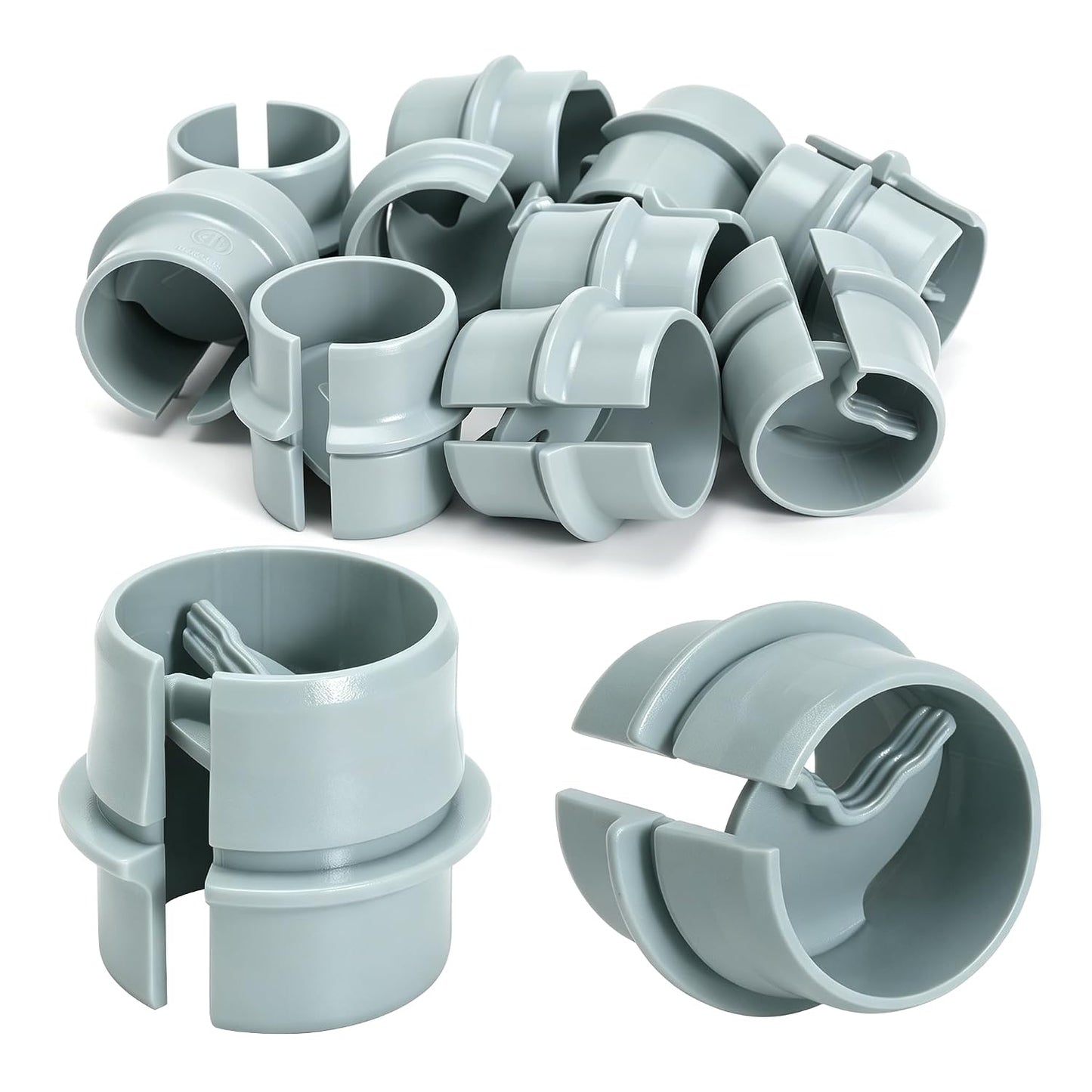 10 Pcs Non-Metallic Cable Connectors, 1/2" NM/MC Wire Clamp | Snap In Fixing Buckle for Wiring Single 14/2 to 10/3 AWG & Dual 14/2-14/3 AWG Wiring, Two 14/2-12/2-14/3 Awg, Etl Certified