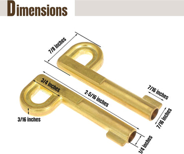 Self Lock P Key Replaces TTK-225 P-Key Tool for Self-Lock Pedestal Locks (1pcs)