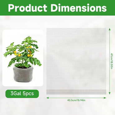 frtzal 5PCS 3Gallon Root Guard Gopher Proof Wire Baskets, Stainless Steel Gopher Mole Vole Mesh Baskets, Underground Cages for Plant Roots, Trees, Flowers, Crops, Tubers (GB-3Gal-45 * 40)