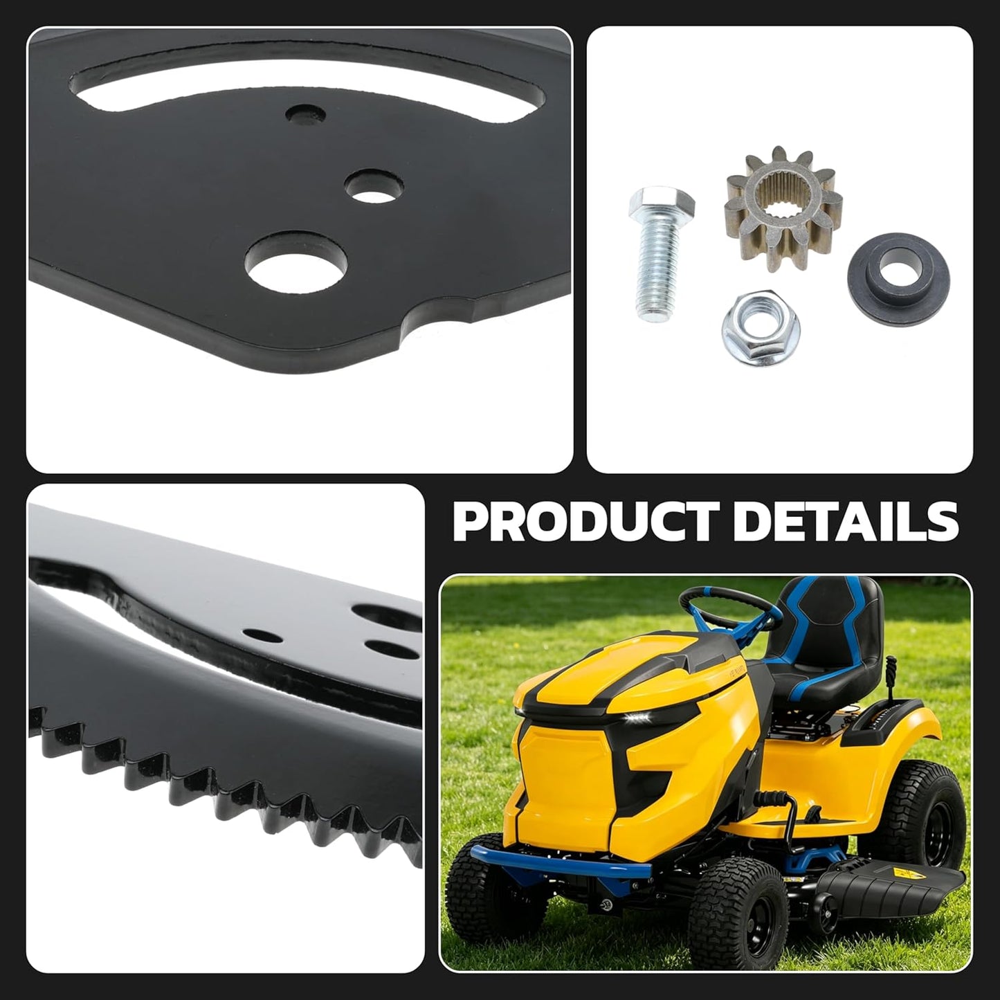 Steering Sector Gear Plate and Pinion Gear Replaces 717-1550F 7171550 7171554 for Mtd Cub Cadet LT1018 LT1022 LT1040 LT1042 LTX1040 LTX1042 LTX1046 LTX1050 for Troy Bilt