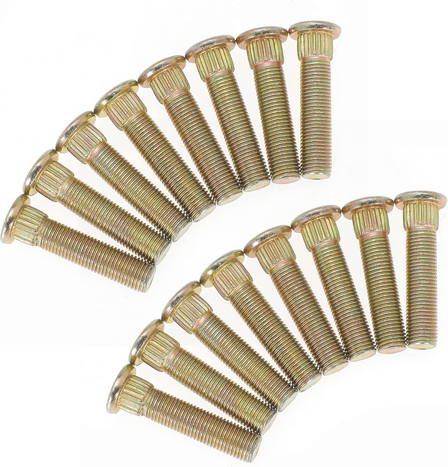 Front Wheel Stud for Polaris for Ranger for Crew for RZR for Sportsman for Trail ACE XP XP4 RZR 4 570 700 800 900 2002-2022 Replace 7517871, 3/8" x 24 Thread x 1-3/4" Long (8PCS)