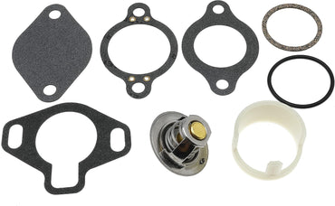 Thermostat Kit 160 Degree 807252Q5 and Gaskets Sleeve 23-806922 for Mercury for Marine for Mercruiser 4.3 5.0 5.7 V6 V8 Engine Replace 807252T5 807252T8 23806922 807252T 5