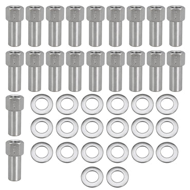 7/16"-20 Wheel Lug Nut for Cragar for SST Mag with Center Washer Open Ended, 13/16” Hex 2.01” Total Length (20Set)