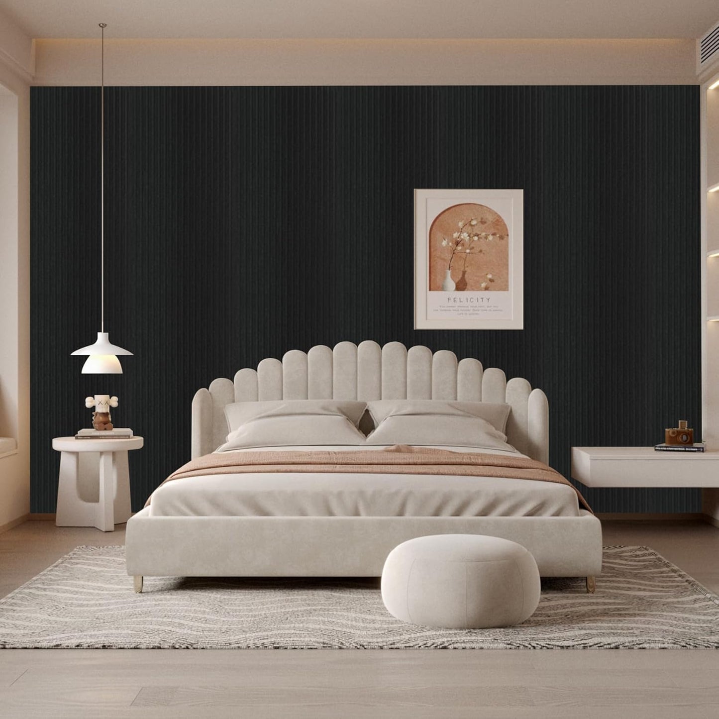 10 PACK Slat Acoustic Panels for Wall 47.2 x 23.6 x 0.4 Inch