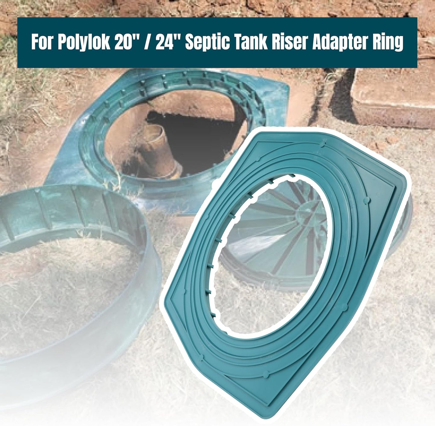 20Inch 24Inch Septic Tank Adapter Ring, Riser Adapter Rings Replace 3009-AR, 07B-P3009-AR