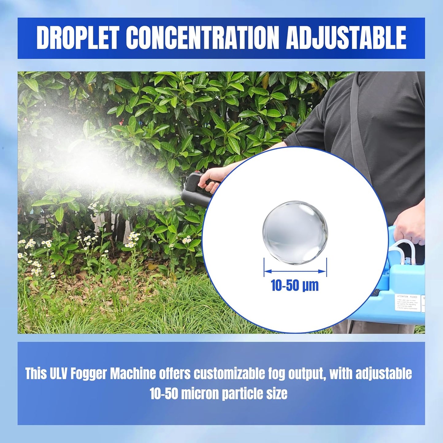 2-PACK 7L ULV Fogger Sprayer Machine Electric Portable Ultra-Low Volume Atomizer