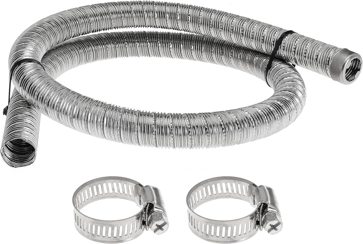 60cm 24mm Exhaust Pipe for Diesel Heater, 1 Inch ID Generator Exhaust Extension with Thru Hull Exhaust Skin and Tube Elbow Connector