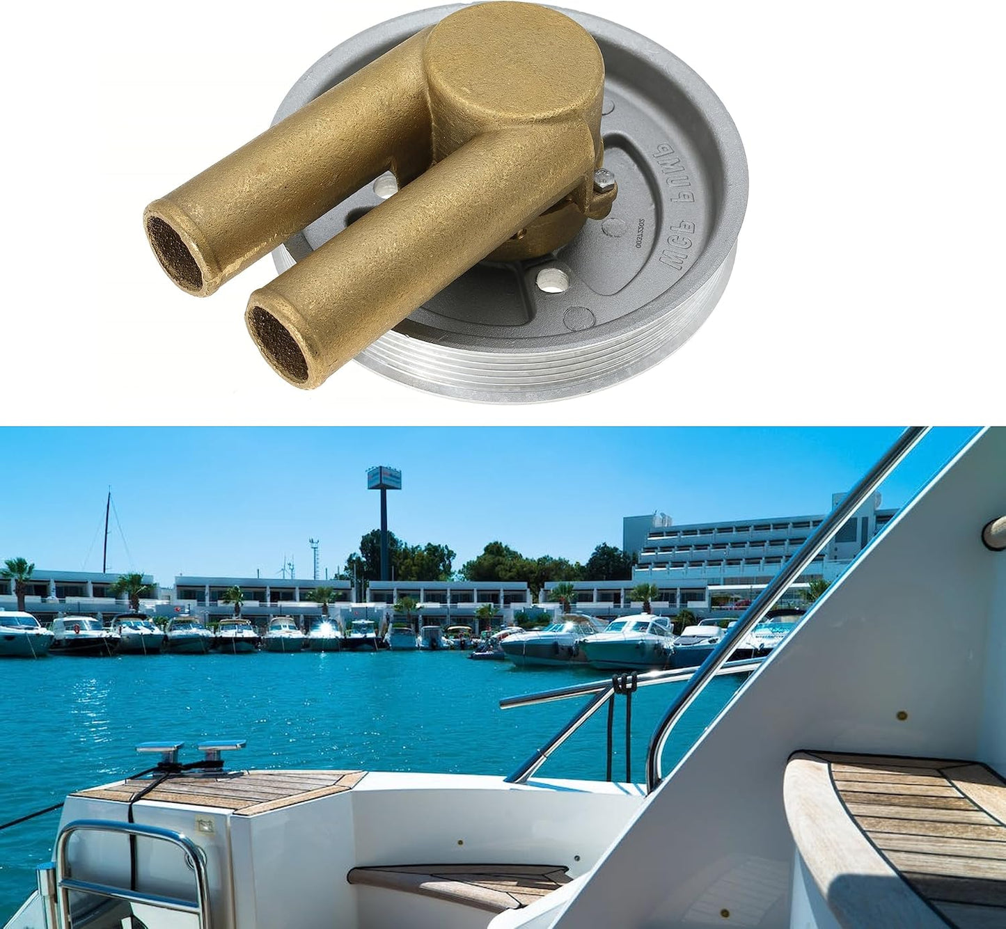 21214599 Water Pump 5.7 Crank Mounted Sea Water Pump Replaces 21214599 3862482 3812693 for Volvo Penta Engines 4.3 5.0 5.7