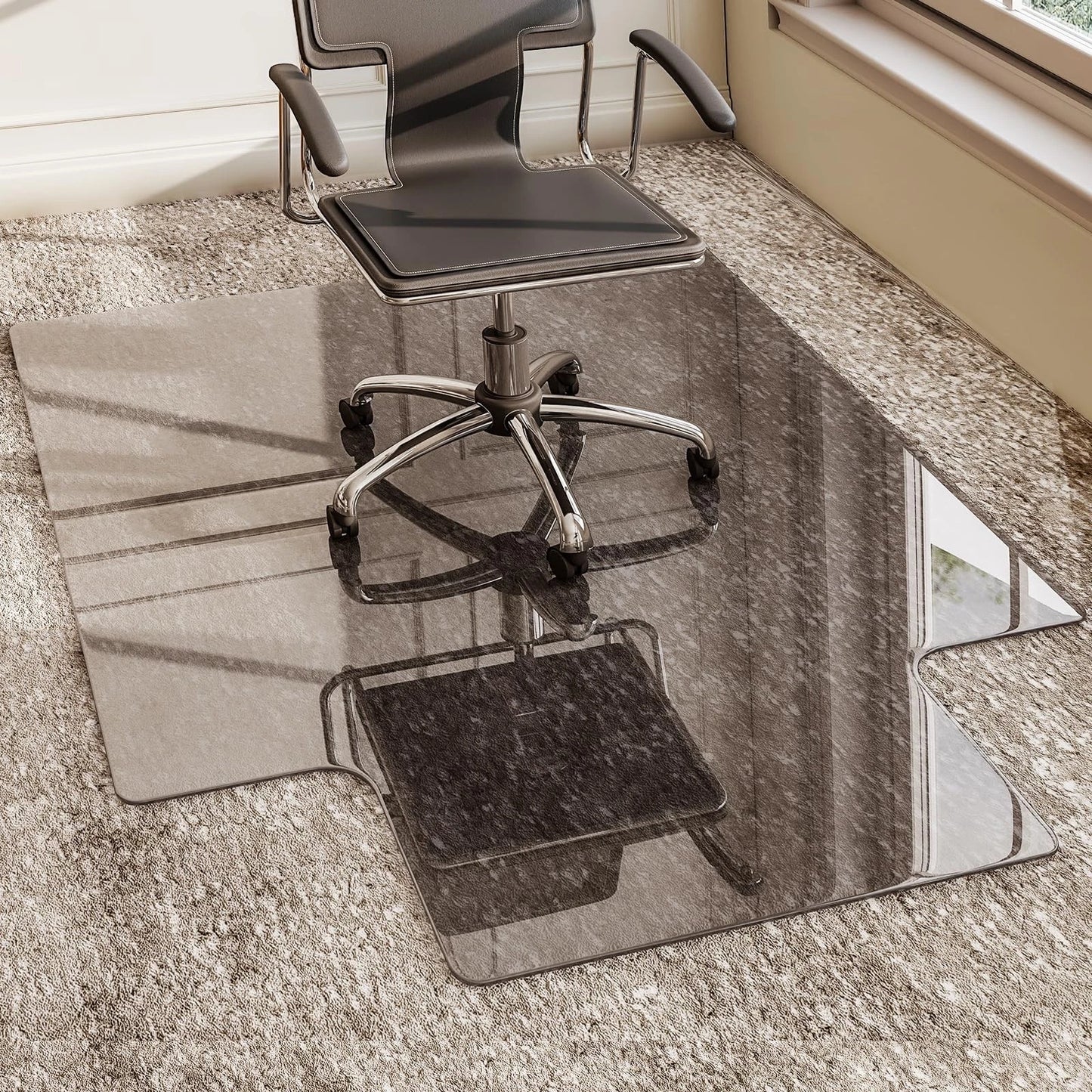 Convex Glass Chair Mat