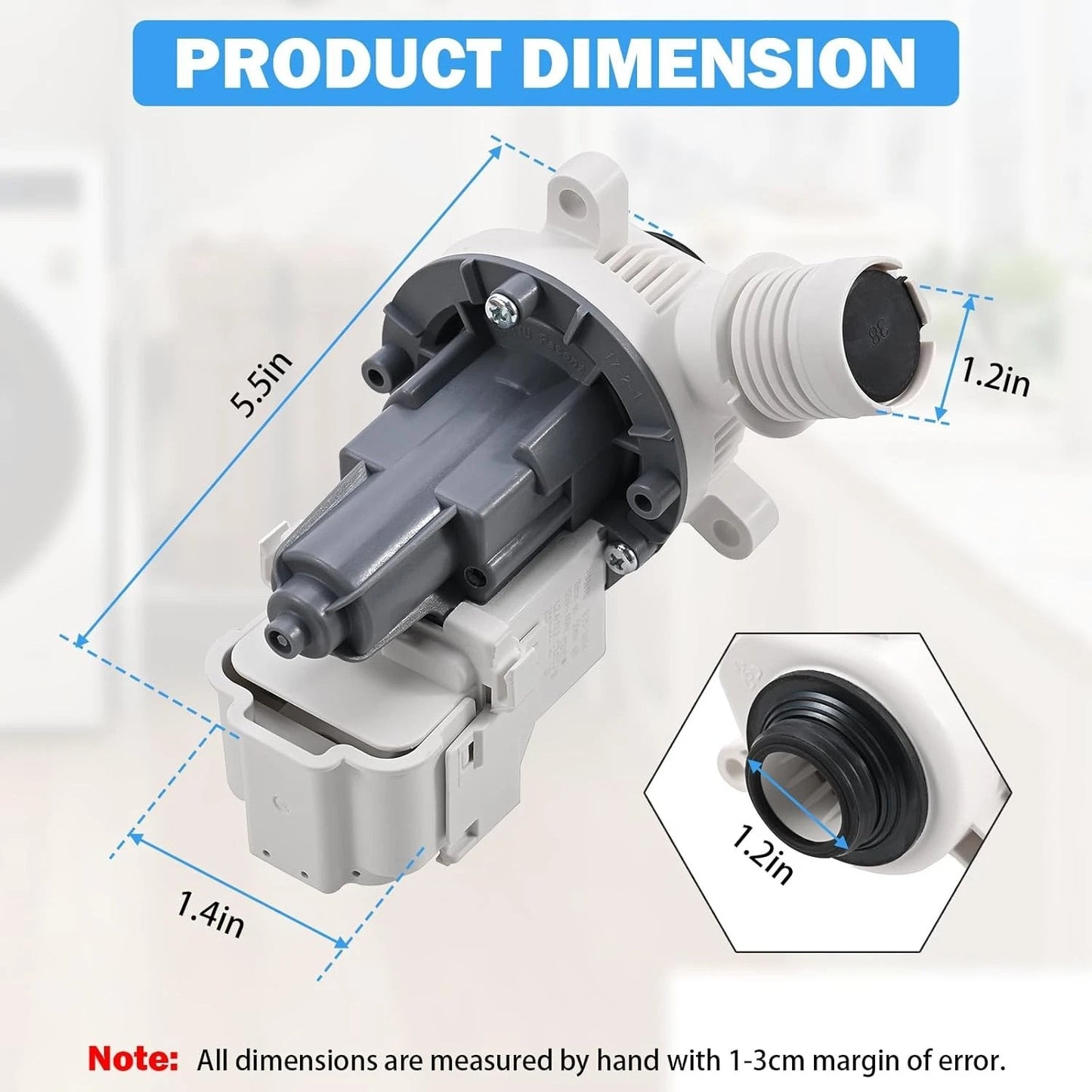 W10919003 W10775446 Washer Drain Pump For Amana Washer Drain Pump and Motor