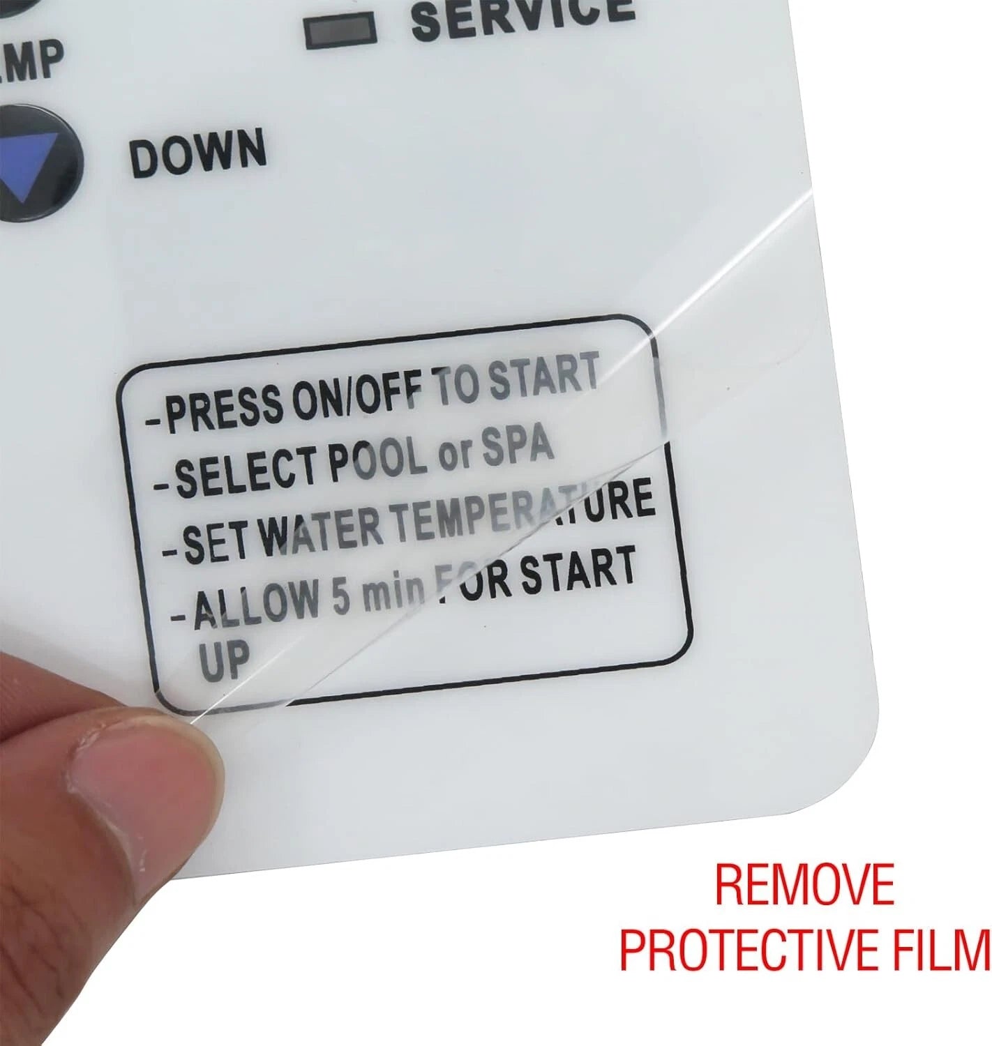 472734 Heat Pump Keypad Switch Membrane Coverage For Pentair Spa Heat Pump
