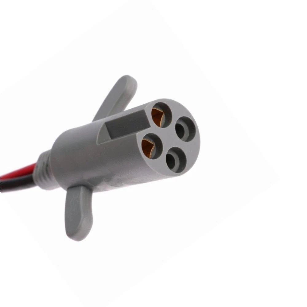 Trolling Motor Power Plug,4 Holes 2-Prong Replace 8M4000953 For Minn Kota Motor